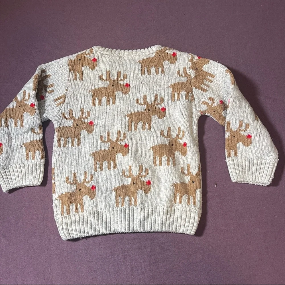 NEXT Christmas Sweater - Kids Size 2-3 years Toddler Knit Holiday Picture - Picture 8 of 8